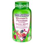 Vitafusion Women's Multivitamin Gummies, Daily Multivitamin, Healthy Metabolism¹, Immune Support², Hair, Skin & Nails³, Osteoporosis⁴, 150 Count, 2.5 Month Supply, Packaging May Vary