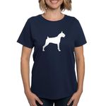 CafePress Boxer Dog Women's Dark T Shirt Womens Cotton T-Shirt Navy