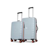 Aristocrat Altitude 8 Wheel Set of 2 (Small + Medium) Hard Case Trolley Bags | Combination Lock |Tough and Durable Luggage | 3 Year International Warranty | Suitcases for Travel| Surf Spray