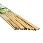 Mininfa Natural Bamboo Canes 4 Feet, Bamboo Stake, Eco-friendly Garden Stakes, Plant Stakes Supports Climbing for Tomatoes, Trees, Beans, 25 Pack