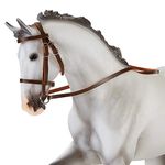 Fully adjustable, standard snaffle bridle for your Traditional size Breyer horse.