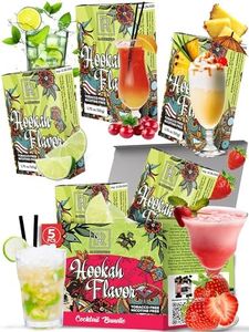 M. ROSENFELD Cocktail Hookah Flavors Set - 5 x 1.76 oz Non Tobacco Hookah Flavors Set (Pina Colada - Mojito - Sex on The Beach - Caipirinha - Pink Lemonade) Hookah Bundle Pack - Tobacco Free Shisha