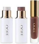 Ogee Night Out Trio - Limited Edition Holiday Makeup Gift Set - Includes Copper Face Stick, Opal Face Stick, and Foxglove Lip Gloss - Certified Organic & Skincare-Infused
