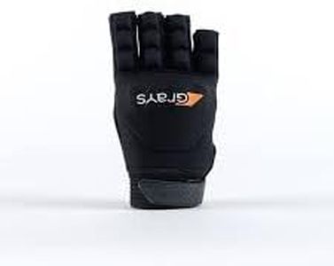 GRAYS Black Right Small Outdoor Field Hockey Gloves | Anatomic Pro Field (Fingerless)