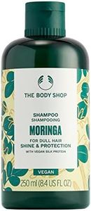 The Body Shop Moringa Shine & Protection Shampoo for Dull Hair, Vegan Silk Protein