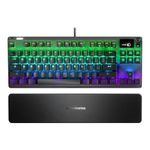 SteelSeries Store Apex 7 TKL Compact Mechanical Gaming Keyboard - OLED Smart Display - USB Passthrough and Media Controls - Linear and Quiet - RGB Backlit (Red Switch)