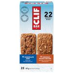 CLIF BAR, Variety Pack, 22 count, 11 Chocolate Chip and 11 Crunchy Peanut Butter Energy Bars, 70% Organic Ingredients, No Artificial Flavours, 1.49 kg