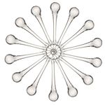 H&D 20pcs Hanging Chandelier Crystal Teardrop Prism Accent Rainbow Suncatcher Christmas Tree Decorations (Clear, 20X80mm)