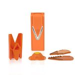 Swissmar Borner V-1001 V-Slicer Plus Mandoline 6 Piece Set (Orange)