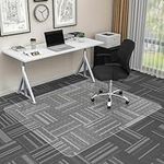 HOMEK Large Office Chair Mat for Carpet, 60" x 48" Clear Computer Desk Chair Mat for Low Pile Carpeted Floors- Easy Glide Plastic Floor Protector Mat for Office Chair On Carpets