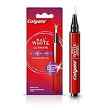 Colgate Max White Overnight Teeth Whitening Pen 2.5ml | Teeth Whitening Gel Reverses 15 Years of Stains* | Enough for 35 Nightly Treatments | Enamel Safe | Easy to Use | Whiter Teeth While You Sleep