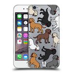 Head Case Designs Labrador Retriever Dog Breed Patterns 2 Soft Gel Case and Matching Wallpaper Compatible With Apple iPhone 6 / iPhone 6s