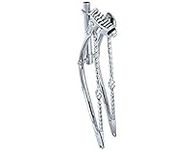 Lowrider Chrome 26" Bike Classic Spring Fork 1" with Twisted Cage Bars. for 26" Bikes, Bicycles. Bike Part for Cruiser, BMX, Trike, Bicycle Parts