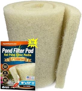 Aquatic Experts Cream COARSE Pond Filter Pad - 2 inch Thick - Bulk Roll Water Garden Filter Pond Media - Made in USA (18 inch by 72 inch)