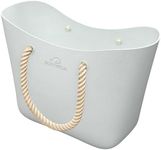 SUN NINJA - Rubber Tote Beach Bag, Grey, One Size