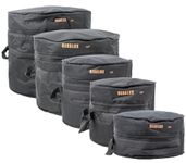 Gearlux 5-Piece Drum Bag Set for 10" Tom, 12" Tom, 14" Tom, 14" Snare, and 22" Bass