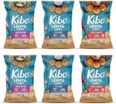 Kibo Lentil Chips Variety Pack - Gluten-Free Vegan Chips - Non-GMO Verified - Plant-Based – Maui Onion, Sea Salt, and Spicy Ranch - 4oz 6 Pack