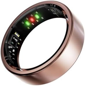 Vic Smart Ring Gen 1, Size First with Sizing Kit, No APP Subscription, 20 Days Battery Life with Wireless Charging Case, Sleep/Stress/Heart Rate Tracker, iOS & Android Compatible（Rose Gold, Size 9）