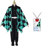 shengo Cosplay Costume Outfit Set for Adults, Kimono Cosplay Outfits with Bamboo, Halloween Party Costumes Cosplay Clothes for Women