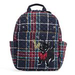 Vera Bradley Women's Cotton Small Backpack, Scottie Dog - Recycled Cotton, One Size