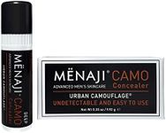 MËNAJI URBAN CAMOUFLAGE® Concealer Stick for Men - Skin Foundation Concealer for Dark Circles, Acne, Under Eye - Corrector - Mens Cosmetics - Deep - 0.35oz