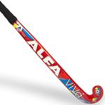 A L F A Viva Composite Hockey Stick with Stick Bag & Free Hollow Ball (RED/Low Bow, 37 INCHES)