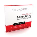 Silvadore Silver Jewellery Cleaner Polishing Cloth - For Rings White Gold Platinum Diamond Ring - Microfiber Cloths For Screen Glasses Lens Watch Kit - Anti Tarnish Formula Solution (PACK OF 3)