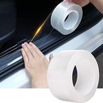 Car Door Entry Edge Guards, Scratch Cover Sill Protector 5D Carbon Fiber Car Wrap Film Automotive Self-Adhesive Stickers Anti-Collision Film Fits for Most Cars Accessories