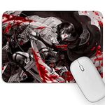 Artich Designer Gaming Mouse Pad for Office Laptop/Computer with Super Soft Non-Slip Rubber Base and Lycra Cloth Surface for Silky Touch (Bloodshed Levi Ackerman Manga Version AOT)