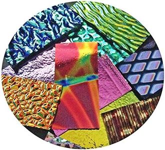Assorted Dichroic on Black Glass Pieces - 96 COE, Made in America, 2 OZ.