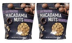 Kirkland Signature Dry Roasted Macadamia Nuts with Sea Salt, Resealable Bag (48 Ounce (Pack of 2))