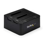 StarTech.com Dual-Bay USB 3.0 to SATA and IDE Hard Drive Docking Station, USB Hard Drive Dock, External 2.5/3.5" SATA III/IDE, SSD/HDD Docking Station, Hot-Swap Drive Bays, Top-Loading (UNIDOCKU33)