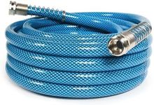 Camco 35ft Premium Drinking Water Hose - Lead and BPA Free, Anti-Kink Design, 20% Thicker Than Standard Hoses 5/8"Inside Diameter (22843) , Blue