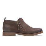 Hush Puppies Women's Mazin Cayto Ankle Boot, Dark Brown, 6.5 M US