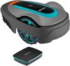 Gardena Smart SILENO city robot lawn mower 500 m² Set: Innovative LONA AI technology, adjustment via app, SensorControl, for slopes up to 35%, smart gateway, version with UK plug(19602-68)