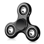 SCIONE Fidget Spinner Sensory Hand Fidget Toy Anxiety Stress Relief Party Bag Fillers for Kids Adults Goodie Bag Stuffers (Black)