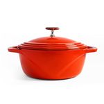 Lodge USA Enamel Dutch Oven, 6 qt., Red