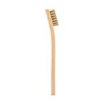 MG Chemicals Non-Abrasive Cleaning Brush for Electronics, 7-3/4" Wood Handle, Hog Hair Bristles, 1-3/8" Length x 7/16" Width, Clear