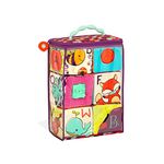 B. Baby – Soft Alphabet Blocks – 6 Building Blocks & 5 Inserts for Babies – Letters & Animals – Sensory & Educational Baby Toys – 6 Months + – ABC Block Party