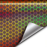 VViViD+ Bio HEX+ Air-Tint Dark Headlight Vinyl Roll (12” x 60”, Smoke Large Pattern)