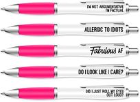 Silly Sentiments Roll My Eyes Out Loud Funny Pen Pack - Birthday Gift For Her - Funny Birthday Gift - Leaving Gift - Funny Gift For Friend