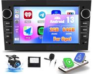 2+64G Android 13 Car Stereo for Vauxhall Corsa Astra Vivaro Zafira with Wireless CarPlay Android Auto, 7” Touchscreen Car Radio with WiFi Bluetooth GPS Mirror Link FM RDS SWC EQ + Backup Camera