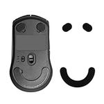 kwmobile Mouse Feet Replacement Compatible with SteelSeries Rival 3 Computer Mouse Skates Sticker - Black
