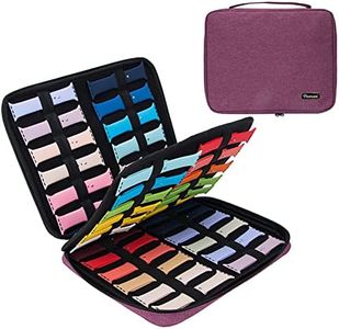 PACMAXI 48 Watch Bands Storage Bag, Watch Band Carrying Case Fits for The Most Sizes of Watch Bands, Organizer for Watch Bands Holds 48 Pieces, Bag Only, Purple