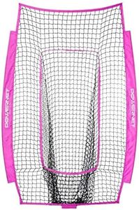 PowerNet Infielder Training Net for Baseball Softball Drills (NET ONLY) Replacement | Heavy Duty Knotless | Durable PU Coated Polyester | Double Stitched Seams for Extra Strength (Pink)