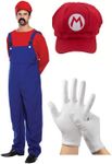 Mens Super Mario Fancy Dress Outfit