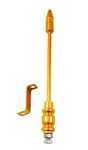 KIING Golden Car Flag Rod with Bracket for All Car Models/Judgement Rod/Corner Rod Royal Look