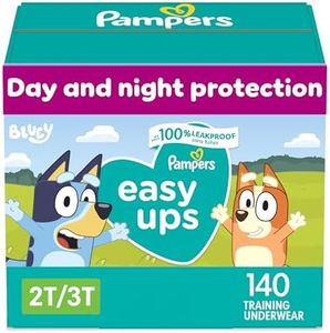 Pampers Easy Ups Pull On Disposable Potty Training Underwear for Boys, Size 4 (2T-3T), 140Count, One Month Supply