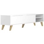 Symbiosis Prism Tv Stand, White, 165 x 40 x 43.2 cm