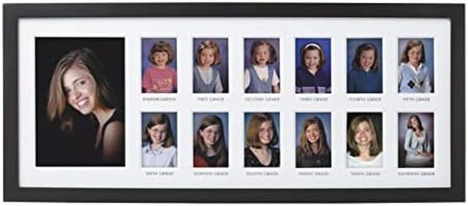 Pearhead School Days Graduation Frame, Celebrate Milestones by Sharing Photos from Kindergarten to Graduation, Great Centerpiece for Graduation Party